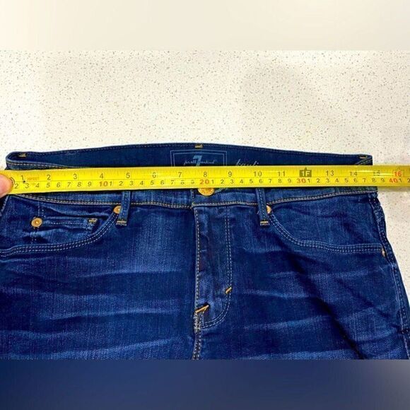 7 For All Mankind Kaylie Stretch Bootcut Flare Jeans 29x32 LNWT - Picture 6 of 11